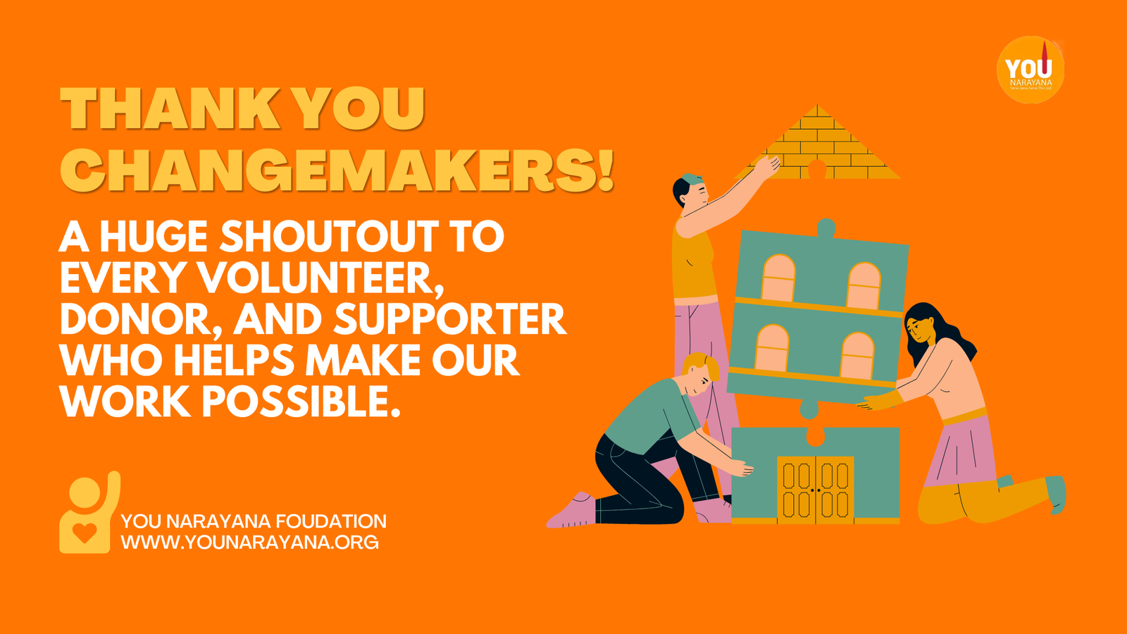 Gratitude to Our Volunteers, Donors & Supporters: The Heart Behind Every Act of Service